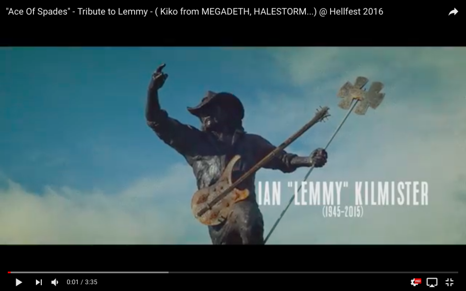 Участники Megadeth, Halestorm, Shinedown почтили память Лемми видео-трибьютом