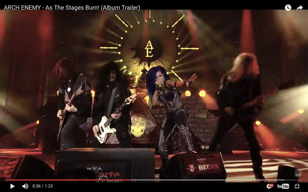 <b>Arch Enemy</b> выпустили трейлер к документальному фильму As ...