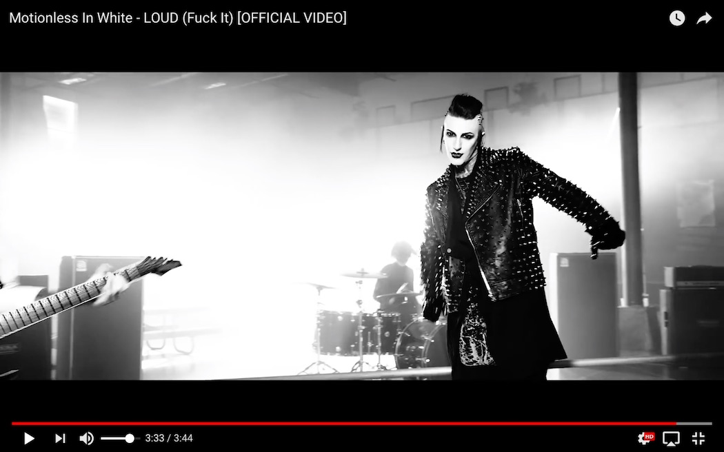 Motionless In White выпустили клип на песню Loud (Fk It)