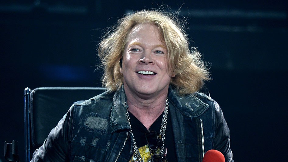 US singer Axl Rose performs with Australian band AC/DC in Marseille on May 13, 2016. / AFP / BORIS HORVAT (Photo credit should read BORIS HORVAT/AFP/Getty Images)