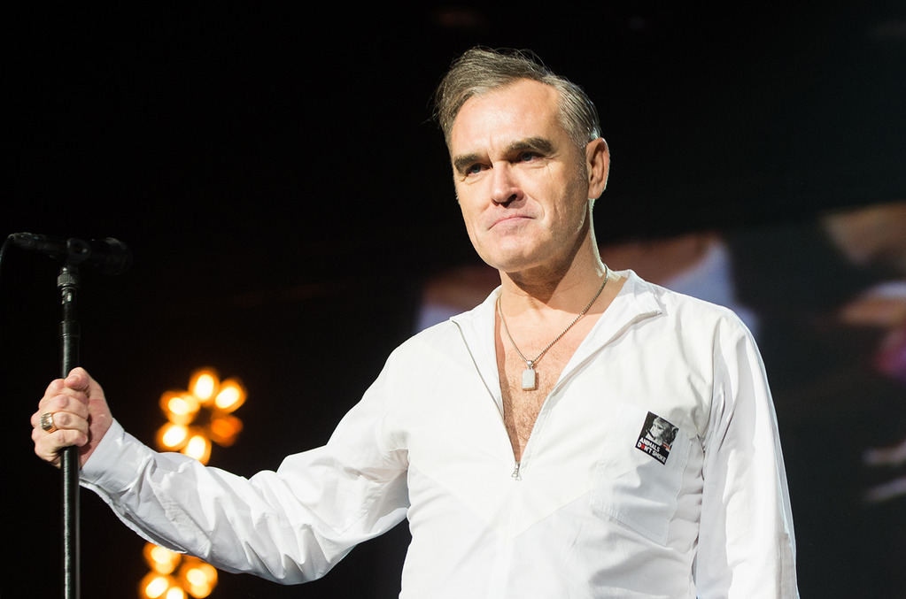 LONDON, ENGLAND - NOVEMBER 29: Morrissey performs live on stage at O2 Arena on November 29, 2014 in London, United Kingdom (Photo by Samir Hussein/Redferns via Getty Images)