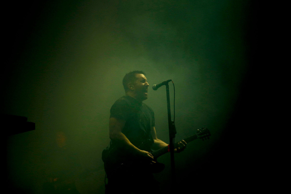 Mandatory Credit: Photo by Eduardo Verdugo/AP/Shutterstock (9983764k)
Nine Inch Nails' Michael Trent Reznor performs on the second day of the Corona Capital music festival in Mexico City
Corona Capital, Mexico City, Mexico - 18 Nov 2018